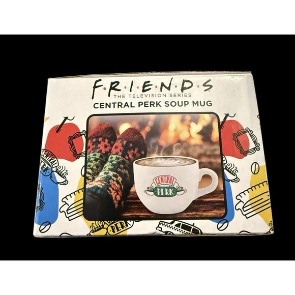 FRIENDS Central Perk Large 24oz Soup Coffee Tea Mug In Box Collectible! - Picture 3 of 10